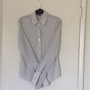 EUC Theory Button Down With Cuff Sleeves Size P/XS